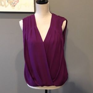 Alice + Olivia Purple Silk Top Size M